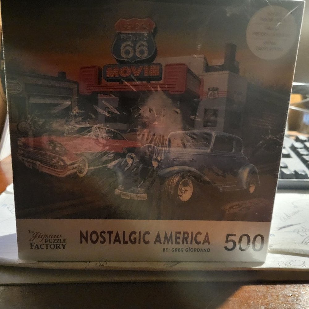 500PCS JIGSAW PUZZLE NOSTALGIC AMERICA SEALED BOX